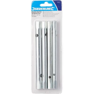 Juego de herramientas Silverline - Llave para contratuercas de grifos 5 piezas - 8/9, 9/11, 10/11, 12/13mm Juego de herramientas Silverline - Llave para contratuercas de grifos 5 piezas - 8/9, 9/11, 10/11, 12/13mm