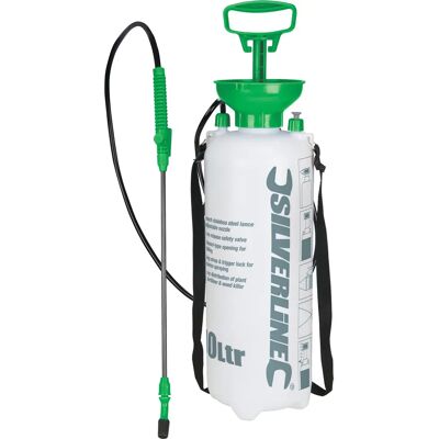 Silverline 10L Pressure Sprayer - Garden Tool Silverline 10L Pressure Sprayer - Garden Tool