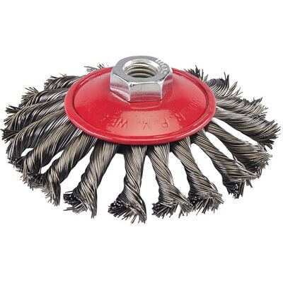 Cepillo de acero de 115 mm Silverline - Accesorio para amoladora Cepillo de acero de 115 mm Silverline - Accesorio para amoladora