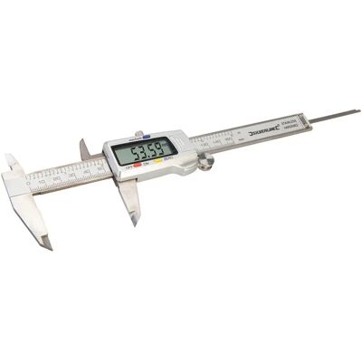 Silverline 380244 Digitaler Messschieber 150mm - Edelstahl, 4 Funktionen Silverline 380244 Digitaler Messschieber 150mm - Edelstahl, 4 Funktionen
