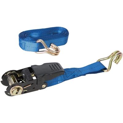 Taśma mocująca Silverline z zaciskiem i hakiem J - 4,5m x 25mm - 350kg Taśma mocująca Silverline z zaciskiem i hakiem J - 4,5m x 25mm - 350kg