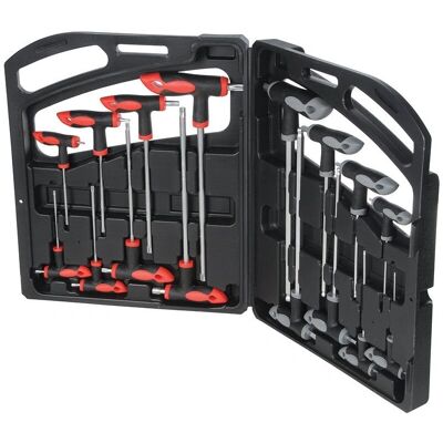 Ensemble de Clés Allen Silverline 250028 avec Tête Sphérique et Torx - 16 pcs - Publicité Ensemble de Clés Allen Silverline 250028 avec Tête Sphérique et Torx - 16 pcs - Publicité