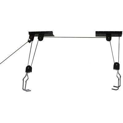 Ascenseur à vélo Silverline - Jusqu'à 20kg - Montage au plafond - Système de verrouillage sécurisé Ascenseur à vélo Silverline - Jusqu'à 20kg - Montage au plafond - Système de verrouillage sécurisé