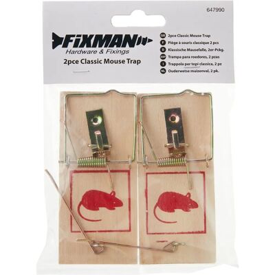Fixman Reusable Wooden Mouse Trap - Rodent Control - 647990 Fixman Reusable Wooden Mouse Trap - Rodent Control - 647990
