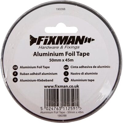 Nastro in alluminio Fixman - 50mm x 45m - Isolamento e Sigillatura Nastro in alluminio Fixman - 50mm x 45m - Isolamento e Sigillatura