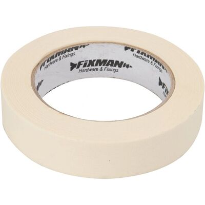Silverline Fixman Masking Tape - 25mm x 50m - Masking Tape Silverline Fixman Masking Tape - 25mm x 50m - Masking Tape
