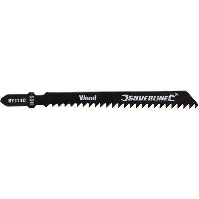 Lot de 5 lames de scie sauteuse Silverline pour bois - ST111C Lot de 5 lames de scie sauteuse Silverline pour bois - ST111C