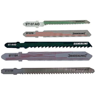 Silverline - Packung mit 10 Sägeblättern für Metall & Holz, 75mm/50mm, 5 Schnittarten Silverline - Packung mit 10 Sägeblättern für Metall & Holz, 75mm/50mm, 5 Schnittarten