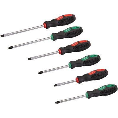 Silverline - Set di cacciavite svasato e a croce Pozidriv ad uso generale - Ensemble de tournevis Silverline - Set di cacciavite svasato e a croce Pozidriv ad uso generale - Ensemble de tournevis