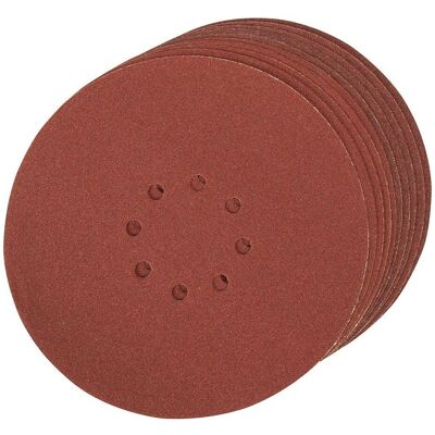Silverline 272756 - Disques de ponçage à velcro 225mm - Grain 80 - Pack de 10 - Publicité Silverline 272756 - Disques de ponçage à velcro 225mm - Grain 80 - Pack de 10 - Publicité