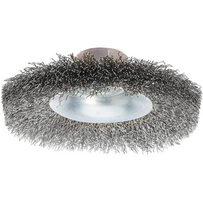 Brosse métallique en acier inoxydable Silverline 450322 - Accessoire pour meuleuse - Publicité Brosse métallique en acier inoxydable Silverline 450322 - Accessoire pour meuleuse - Publicité