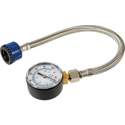 Silverline Medidor de pressão de água - Tubo flexível para tubulações Silverline Medidor de pressão de água - Tubo flexível para tubulações