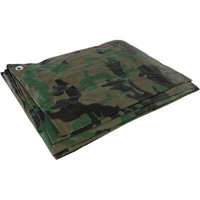 Bâche de camouflage Silverline - 2,4 x 3 m - Publicité Bâche de camouflage Silverline - 2,4 x 3 m - Publicité