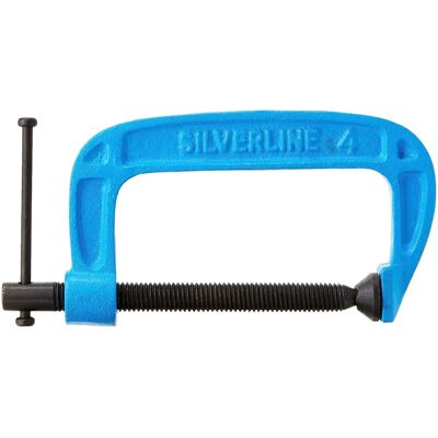 Pince G Silverline 100mm - Usage léger et lourd Pince G Silverline 100mm - Usage léger et lourd