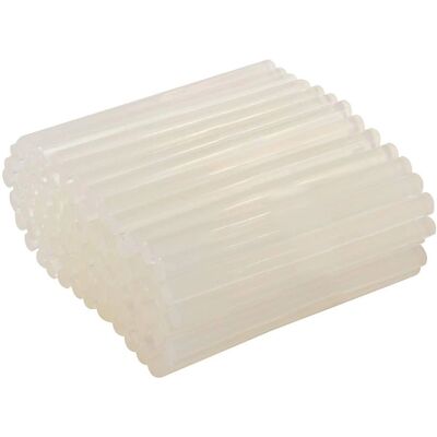 Silverline Tools 652076 - Ensemble de 100 bâtonnets de colle chaude - Blanc - Bâtonnets de colle chaude - Publicité Silverline Tools 652076 - Ensemble de 100 bâtonnets de colle chaude - Blanc - Bâtonnets de colle chaude - Publicité