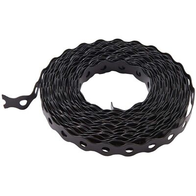 FIXMAN 848593 Steel Pre-punched Black Mounting Tape - Strapping Tape FIXMAN 848593 Steel Pre-punched Black Mounting Tape - Strapping Tape