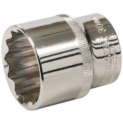 Silverline 30mm Metrystyczny nasadkowy 12-gniazdowy Silverline 30mm Metrystyczny nasadkowy 12-gniazdowy