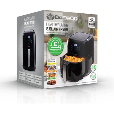 Daewoo SDA1804GE - Black - Air Fryer Daewoo SDA1804GE - Black - Air Fryer