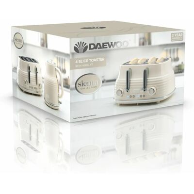 Daewoo Sienna 4 Slice - Cream - Toaster Daewoo Sienna 4 Slice - Cream - Toaster