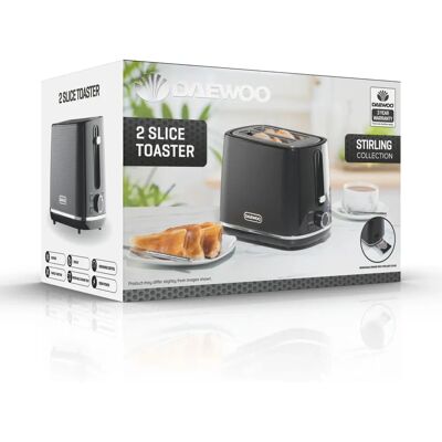Daewoo SDA2627GE - Black - Toaster Daewoo SDA2627GE - Black - Toaster