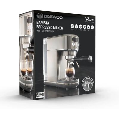 Daewoo SDA2700GE - Grey, Silver - Espresso Coffee Machine Daewoo SDA2700GE - Grey, Silver - Espresso Coffee Machine