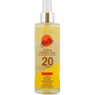 Malibu Sonnenschutz Spray Klarer Schutz SPF20 250ml Malibu Sonnenschutz Spray Klarer Schutz SPF20 250ml