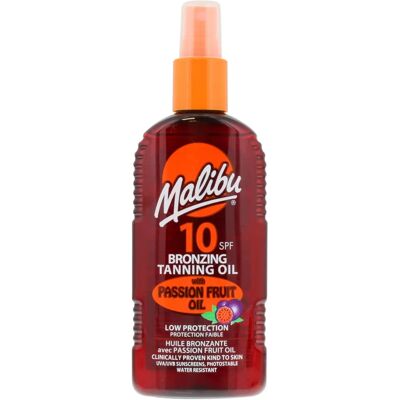 Malibu Passion Fruit Oil SPF10 Spray Sonnenöl - Bräunungsöl Malibu Passion Fruit Oil SPF10 Spray Sonnenöl - Bräunungsöl