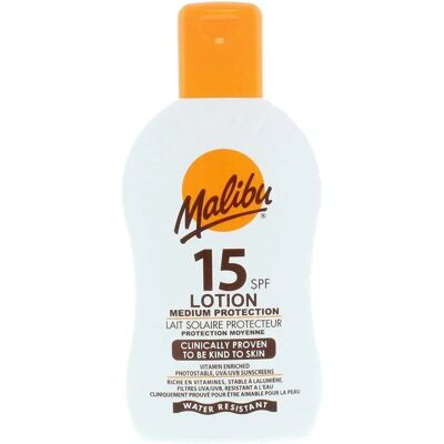 Lotion ad Alta Protezione Malibu SPF 15 (200 ml) Lotion ad Alta Protezione Malibu SPF 15 (200 ml)