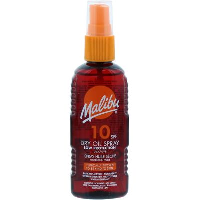 Malibu Mærke SPF10 Tør Olie Spray - Solbeskyttelse, Vandafvisende Malibu Mærke SPF10 Tør Olie Spray - Solbeskyttelse, Vandafvisende
