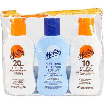 Malibu Sun Protection Travel Set SPF 10, 20 & After Sun Malibu Sun Protection Travel Set SPF 10, 20 & After Sun