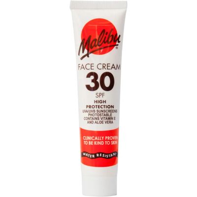 Malibu Gesichtssonnencreme SPF30 - Hoher Schutz UVA UVB - 40ml Malibu Gesichtssonnencreme SPF30 - Hoher Schutz UVA UVB - 40ml