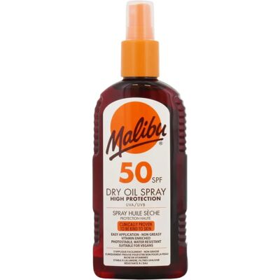 Malibu SPF50 Trockenöl Spray 200ml Malibu SPF50 Trockenöl Spray 200ml