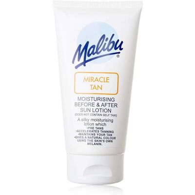 Malibu Miracle Tan Moisturising Balm - Natural Tan, Cruelty-Free - Sun Lotion Malibu Miracle Tan Moisturising Balm - Natural Tan, Cruelty-Free - Sun Lotion