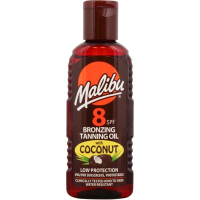 Malibu - Bräunender Sonnenöl Kokos SPF8 - Wasserfest 100ml Malibu - Bräunender Sonnenöl Kokos SPF8 - Wasserfest 100ml