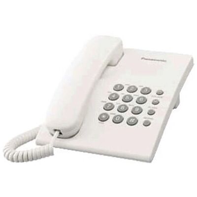 Panasonic KX-TS500EXW Biały - Telefon stacjonarny Panasonic KX-TS500EXW Biały - Telefon stacjonarny