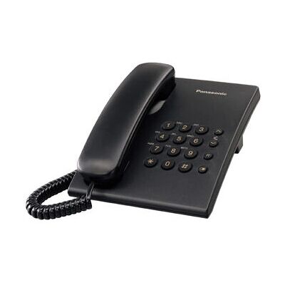 Panasonic KX-TS500EXB Czarny telefon stacjonarny na ścianę Panasonic KX-TS500EXB Czarny telefon stacjonarny na ścianę