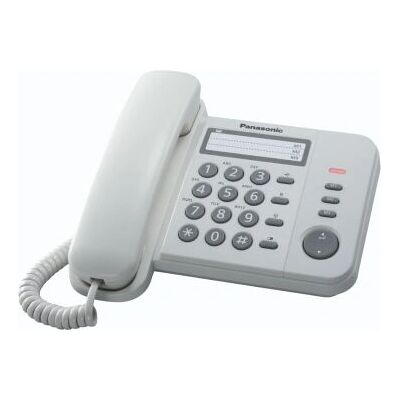 Panasonic KX-TS520EX1W Weißes Telefon mit Anrufer-ID Panasonic KX-TS520EX1W Weißes Telefon mit Anrufer-ID