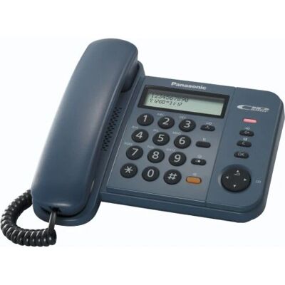 Panasonic KX-TS580GC Modré Drátové Telefon Panasonic KX-TS580GC Modré Drátové Telefon
