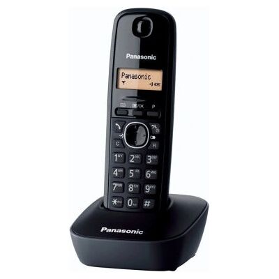 Telefono fisso Panasonic KX-TG1611FRH con ID chiamante - DECT Wireless - Ambra nera Telefono fisso Panasonic KX-TG1611FRH con ID chiamante - DECT Wireless - Ambra nera