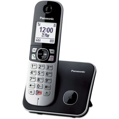 Panasonic KX-TG6851JTB Schwarz, Grau Schnurloses Telefon mit Anrufer-ID Panasonic KX-TG6851JTB Schwarz, Grau Schnurloses Telefon mit Anrufer-ID