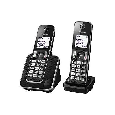 Panasonic KT-TGD312 Czarny telefon DECT z identyfikatorem dzwoniącego Panasonic KT-TGD312 Czarny telefon DECT z identyfikatorem dzwoniącego