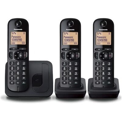 Panasonic KX-TGC213E Black - Telephone with Caller ID Panasonic KX-TGC213E Black - Telephone with Caller ID