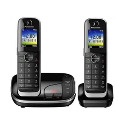 Τηλέφωνο DECT Panasonic KX-TGJ322 σε μαύρο με αναγνώριση καλούντος και αυτόματο τηλεφωνητή Τηλέφωνο DECT Panasonic KX-TGJ322 σε μαύρο με αναγνώριση καλούντος και αυτόματο τηλεφωνητή