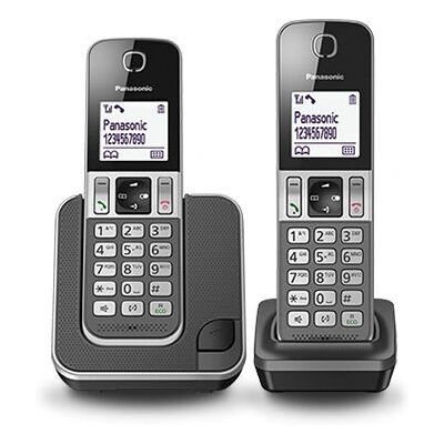 Panasonic KX-TGD312NLG Duo DECT Telefoon - Zwart/Grijs Panasonic KX-TGD312NLG Duo DECT Telefoon - Zwart/Grijs