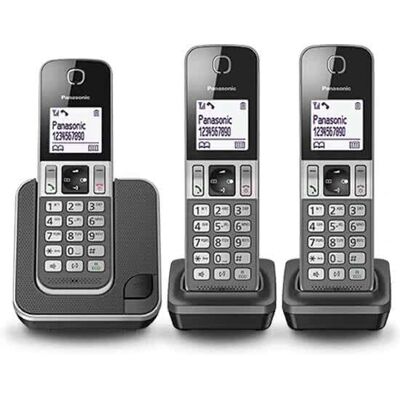 Panasonic KX-TGD313NLG - Drie DECT-telefoons - Grijs Panasonic KX-TGD313NLG - Drie DECT-telefoons - Grijs