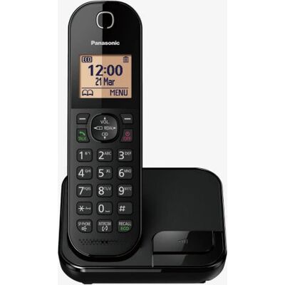 Panasonic KX-TGC412EB Cordless Phone - Caller ID, Black Panasonic KX-TGC412EB Cordless Phone - Caller ID, Black