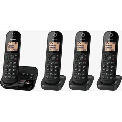 Panasonic KX-TGC424EB Black Cordless Phone - Caller ID & Answering Machine Panasonic KX-TGC424EB Black Cordless Phone - Caller ID & Answering Machine