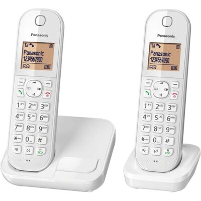 Téléphone Sans Fil Panasonic KX-TGC412FRW - DECT, 50 contacts, ID appelant - Publicité Téléphone Sans Fil Panasonic KX-TGC412FRW - DECT, 50 contacts, ID appelant - Publicité