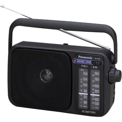 Panasonic RF-2400D Radio portátil analógico negro Panasonic RF-2400D Radio portátil analógico negro