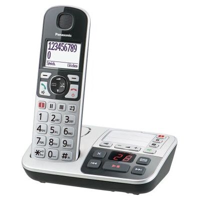 Téléphone Senior Panasonic KX-TGE520GS - ID Appelant, SOS, Compatible avec appareils auditifs - Publicité Téléphone Senior Panasonic KX-TGE520GS - ID Appelant, SOS, Compatible avec appareils auditifs - Publicité